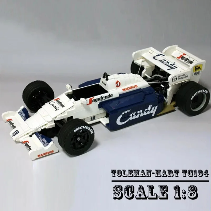 New Classic Model TG184 Scale 1:8 SuperRace Car Model Buiding Creators Block Bricks Educational Toys for Children Birthday Gift