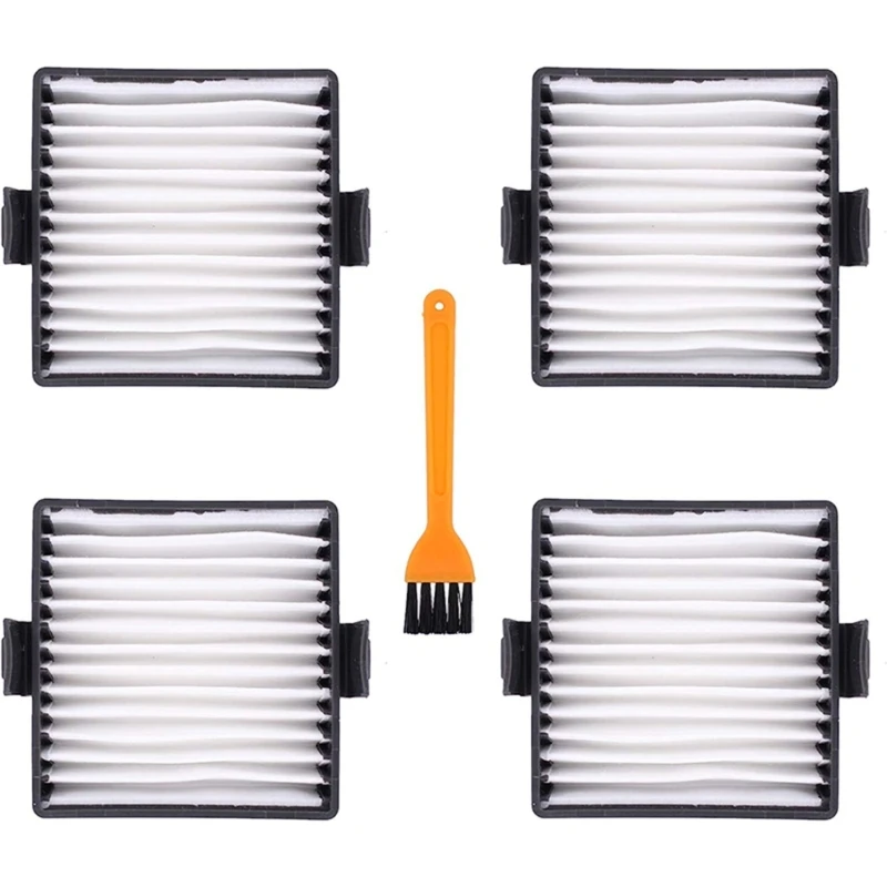 Hand Vacuum Filters Support Assembly for Ryobi P712 P713 P714K Filter 4PCS+Brush Dropship