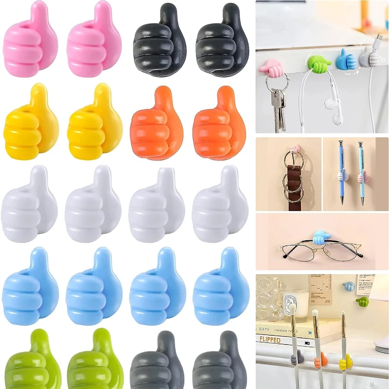 

Thumb Mini Cable Organizer Silicone USB Cable Management Clips Desktop Wire Manager Cord Holder For Earphone Mouse Bobbin Winder