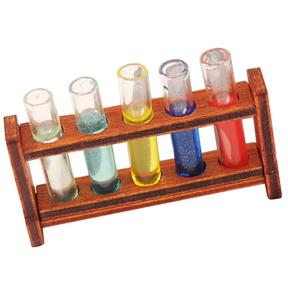 

Mini Furniture Small House Props Accessories Test Tubes Rack Toys Tiny Decorative Model