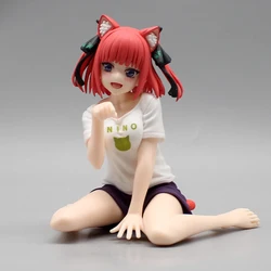 10.5cm la Quintessential quintuples Nakano Nino Cat Figure Model Statue Collection decorazione del Desktop ornamento giocattoli regali per ragazzi