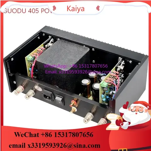 BRZHIFI Clone Classic British Quad 405 Aluminum Enclosure Amplifier 2 Stereo o Amp 100 W*2 HIFI Amplificador