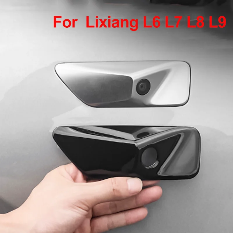 Car Styling Blackened Side Label Leaf Panel Camera Protective Cover Accessories For Li Lixiang L7 L8 L9 Max Pro 2024 2023 2022