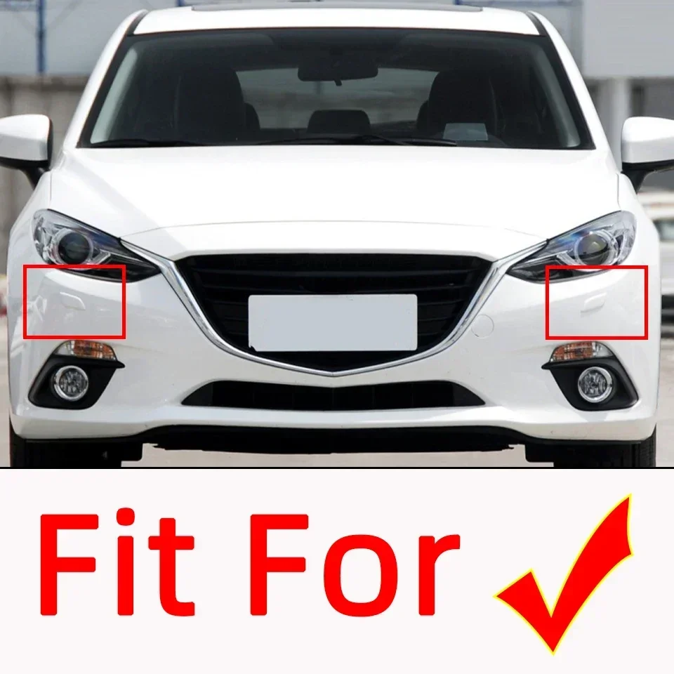 Car Front Bumper Headlight Washer Spray Nozzle Cover Cap For Mazda 3 Axela M3 2014 2015 2016 Headlamp Cleaner Jet Lid Garnish