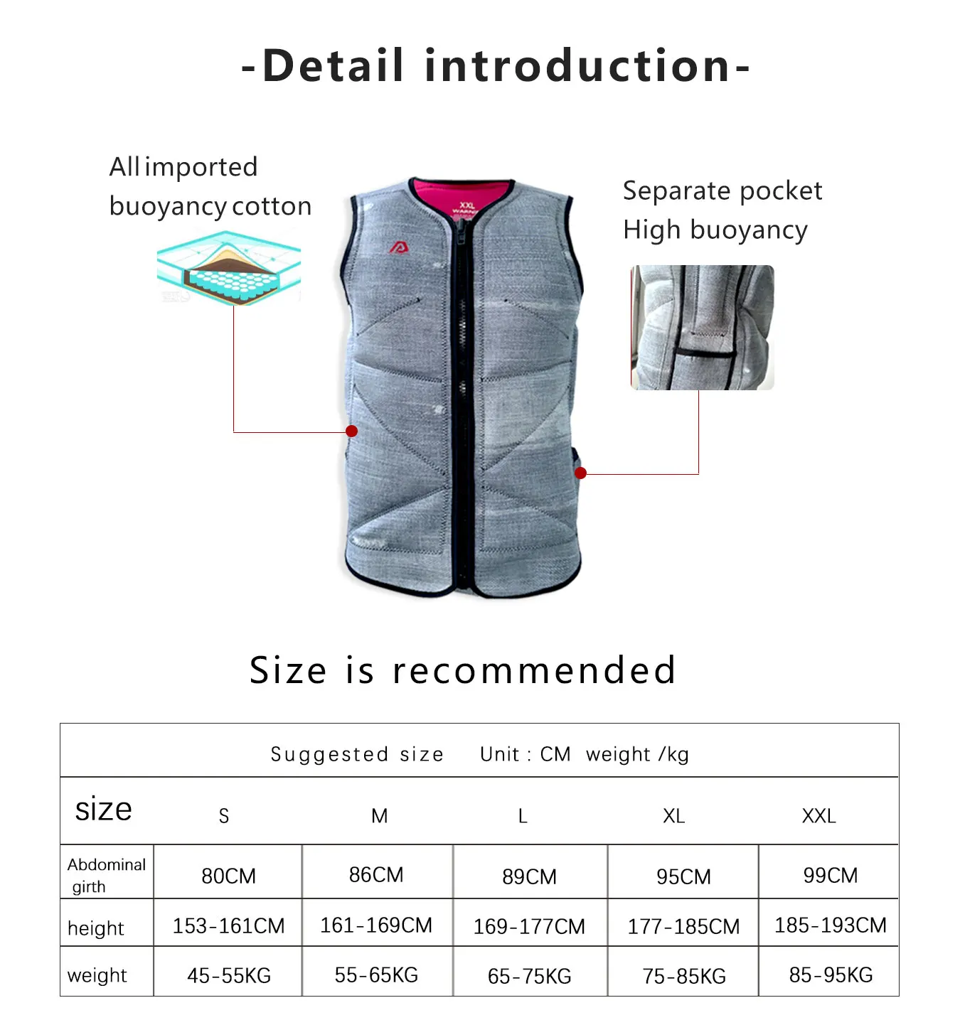 AQUA POLO Life Jacket Professional Adult High Buoyancy Vest For Drifting Boats, Sea Fishing, Swimming, Snorkeling, And Airship