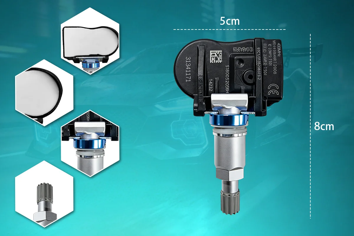 TPMS-Sensor 31341171 für Volvo S60 V60 XC60 433MHz Reifendrucküberwachungssensor Ersatz 31341893 31414189 – Detail 4