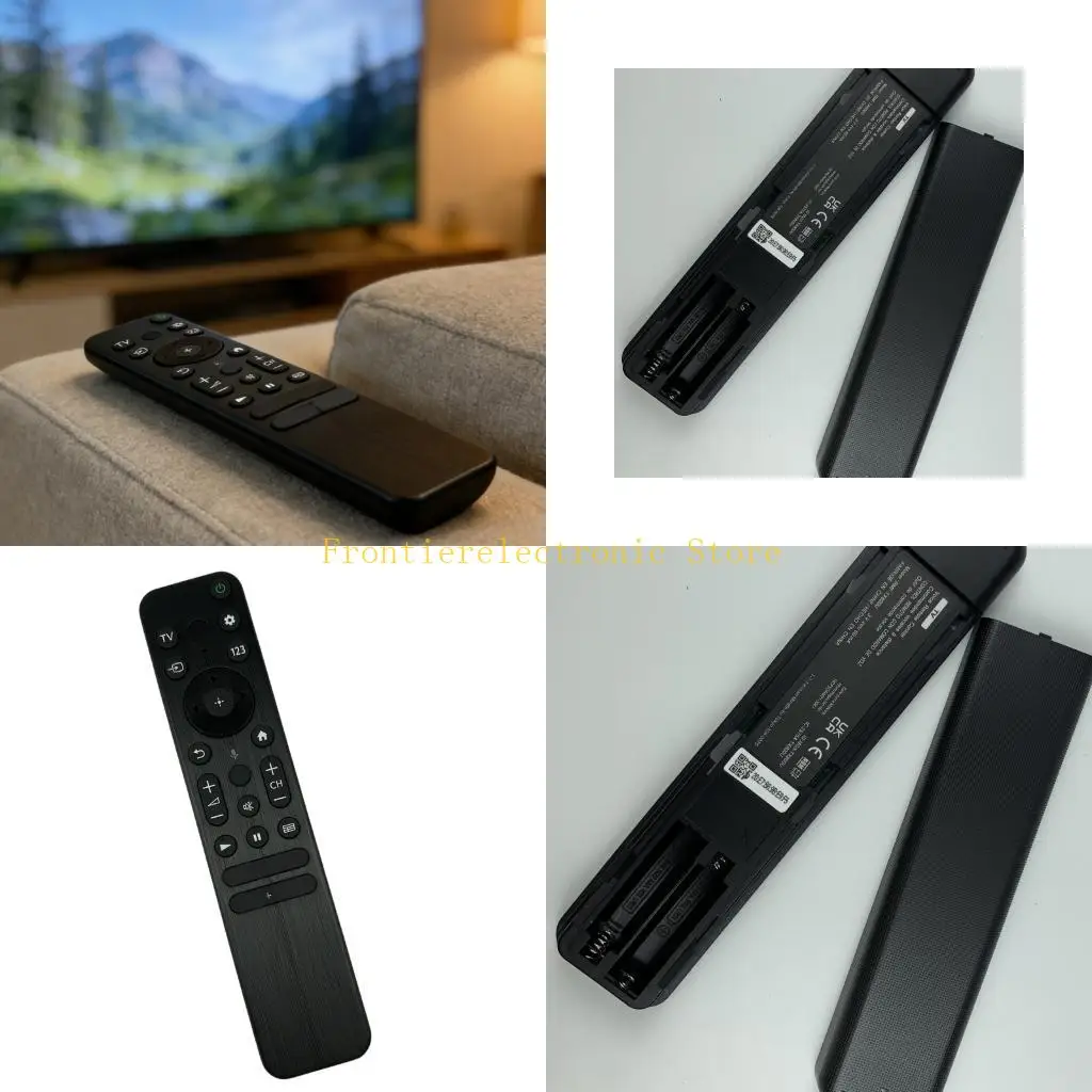 G8DB Ergonomic RMFTX800U Voice Remote Control Comfortable Grip Reducing Hand Fatigue During Prolonged Use