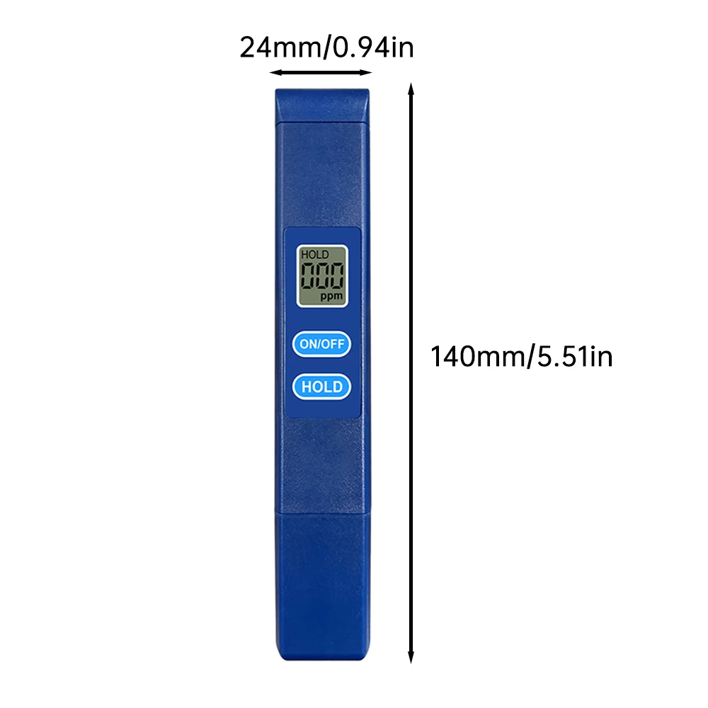 0-9990ppm เครื่องทดสอบคุณภาพน้ําแบบใช้มือถือ Digital TDS Meter ปากกาเครื่องวัดอุณหภูมิความบริสุทธิ์ของน้ําสําหรับ Aquarium Pool