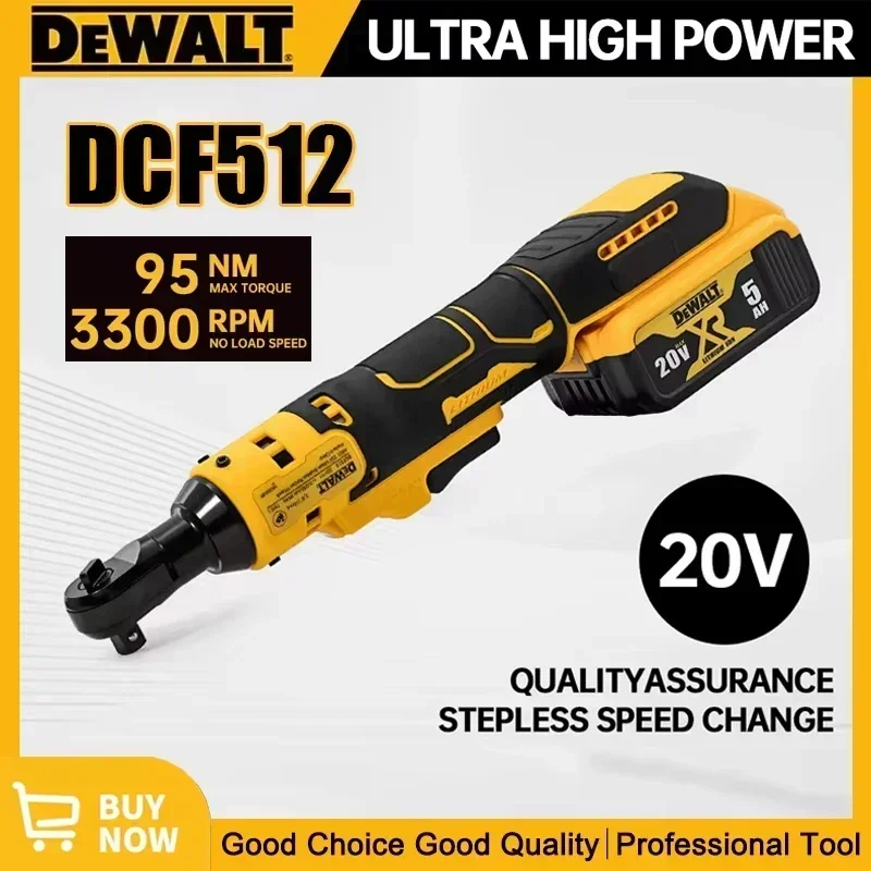 

Dewalt DCF512 3/8 Inch Brushless Ratchet Right Angle Wrench LED Cordless Driver Variable Speed Power Wrench 20V Power Tools