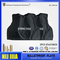 2PCS Level 3A NIJ IIIA 0101.06 Police Light Inner Wear Self-Defense Bulletproof Soft Armor UHMW-PE Stab-Proof Bulletproof Plate