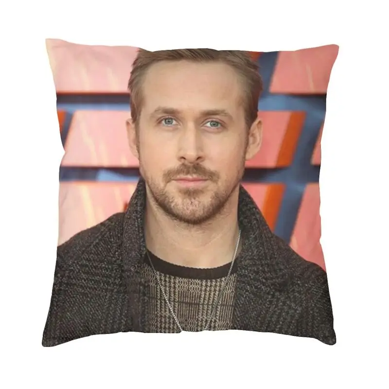 Nordic Style Canadian Actor Ryan Gosling Cushion Cover 45x45 Polyester Throw Pillow Case for Car Pillowcase Bedroom Decoration