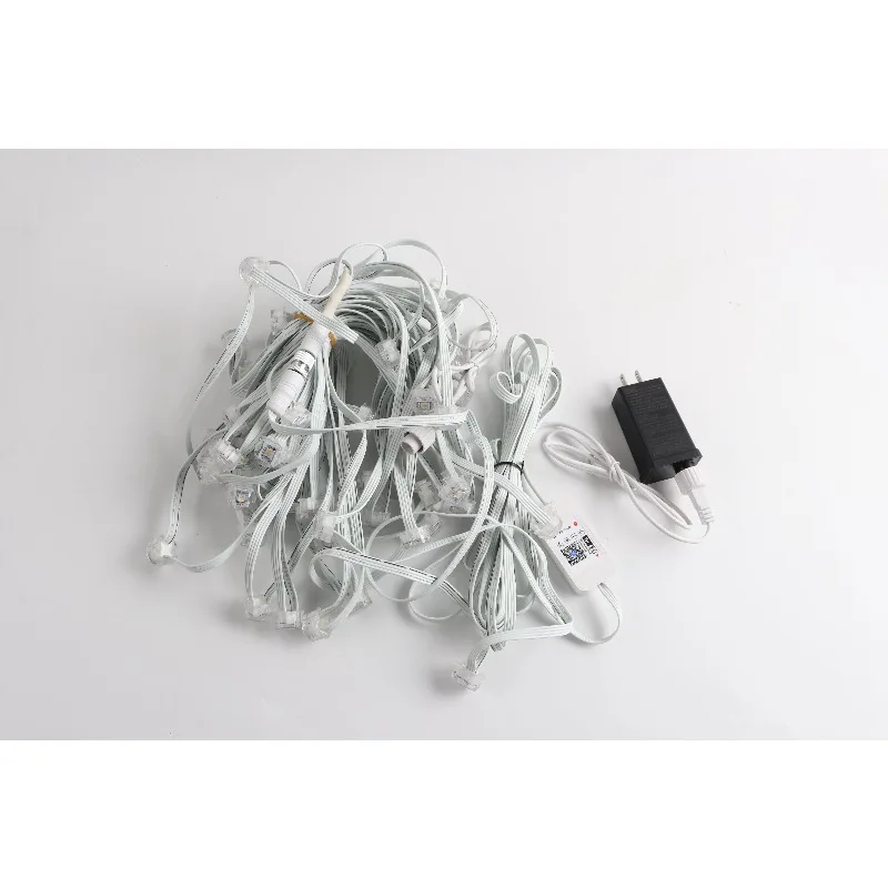 

Внешние светодиодные праздничные Rgbw 24 В пиксельные огни Рождественские огни карниз Открытый водонепроницаемый точечный светильник