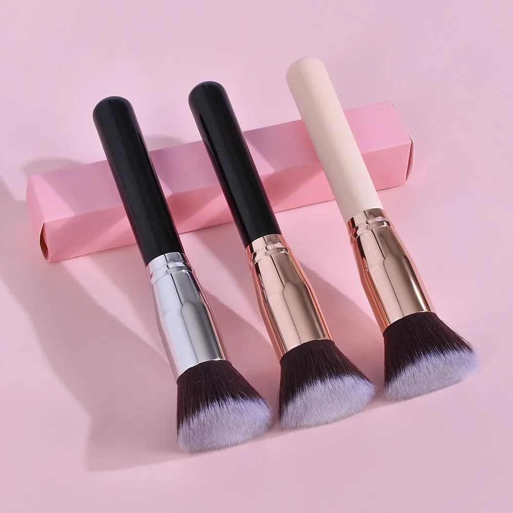 BB Cream Makeup Brush, Foundation Brush, Round Head, Inclinado Flat Head, Powder Brush, Eye Shadow Tool, 1Pc