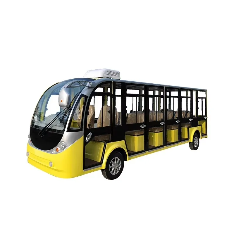 14-Seat touring electric shuttle bus China cheap miniature electric sightseeing bus Made in China