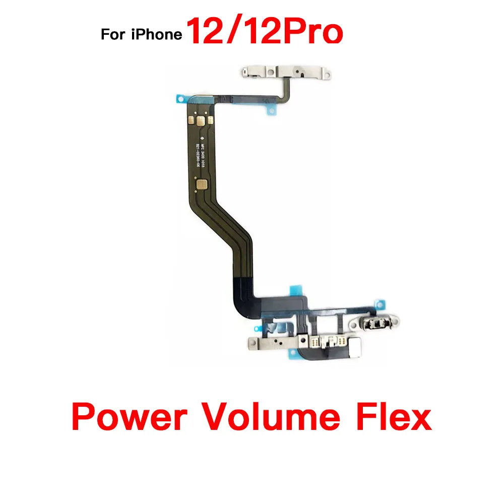 Ear Speaker Power Volume Charging Dock Flex Cable For iPhone 12 12 Pro Loud Speaker Taptic Engine  Flash Light screws