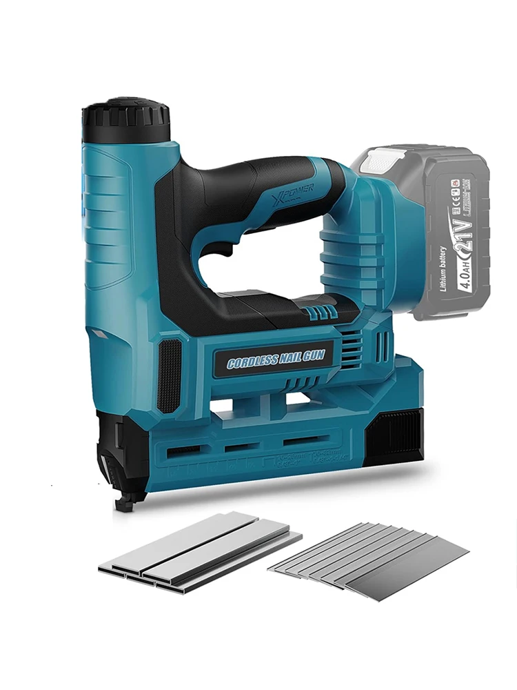 2-in-1 Elektrische Nagelpistool/Nietpistool met Diepteregeling, F15-F50 Meubel-nietpistool voor Makita 18V Accu - afbeelding 2