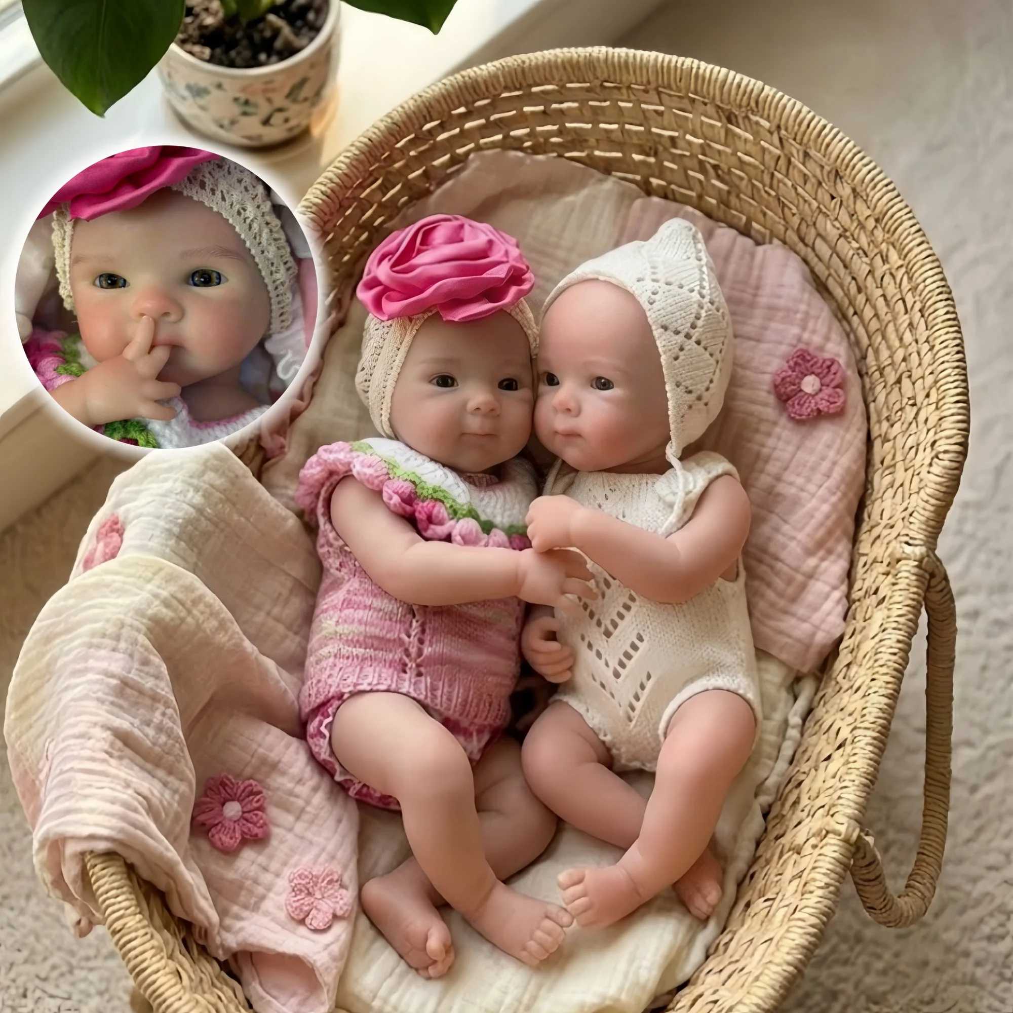 

2 комплекта одежды/33 см моющаяся и открытая силиконовая кукла Bettie Reborn для девочек с 3D-окрашенной кожей, мягкая на ощупь силиконовая кукла для новорожденных
