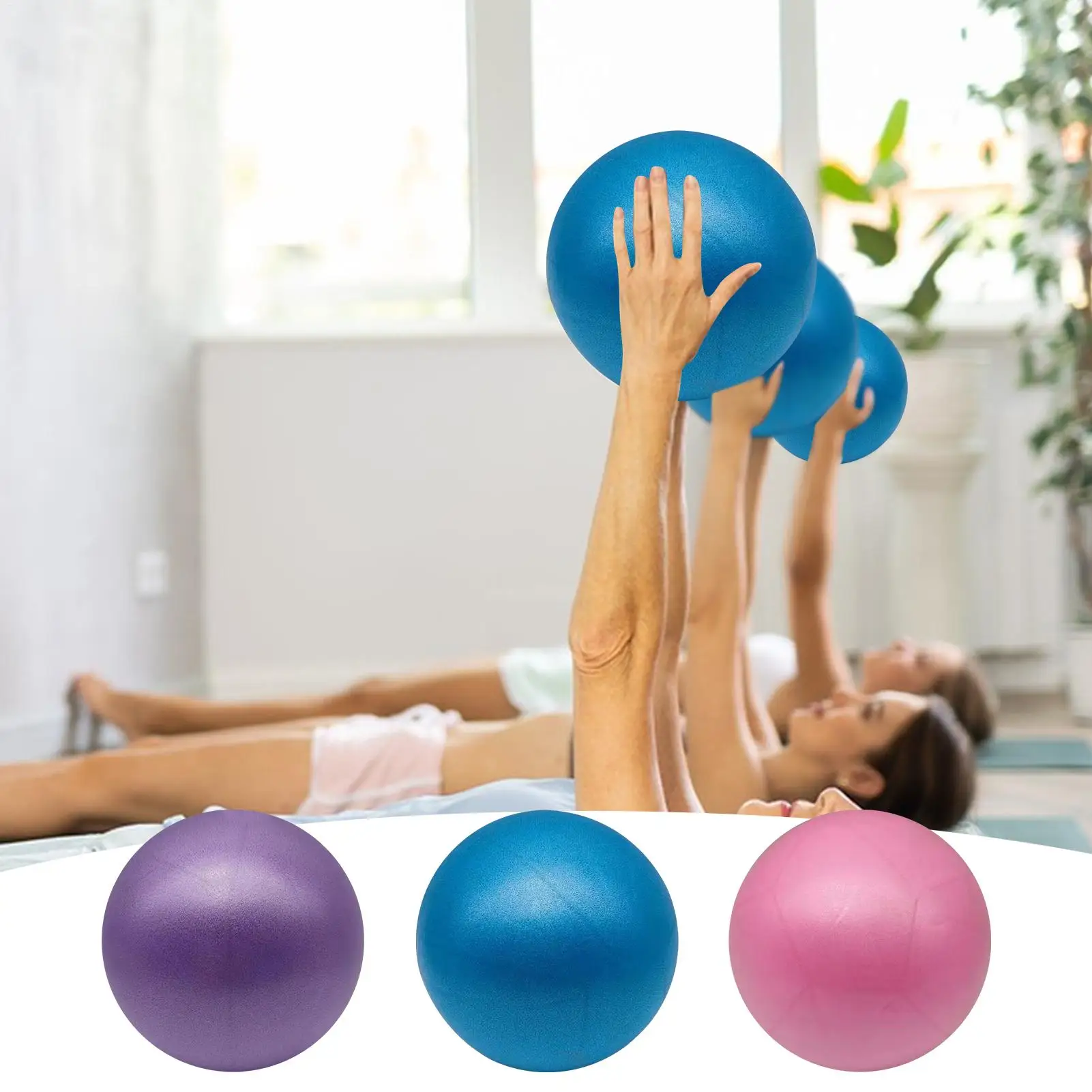 15cm bola de yoga à prova de e - Pilates Toning Ball avaliação e preço