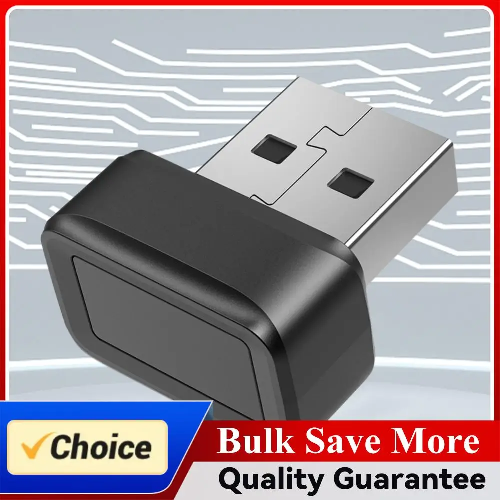 Biometric Mini  Key Dongle USB Fingerprint Key Reader FIDO U2F Windows Hello 360° Touch Mini Fingerprint Reader for PC
