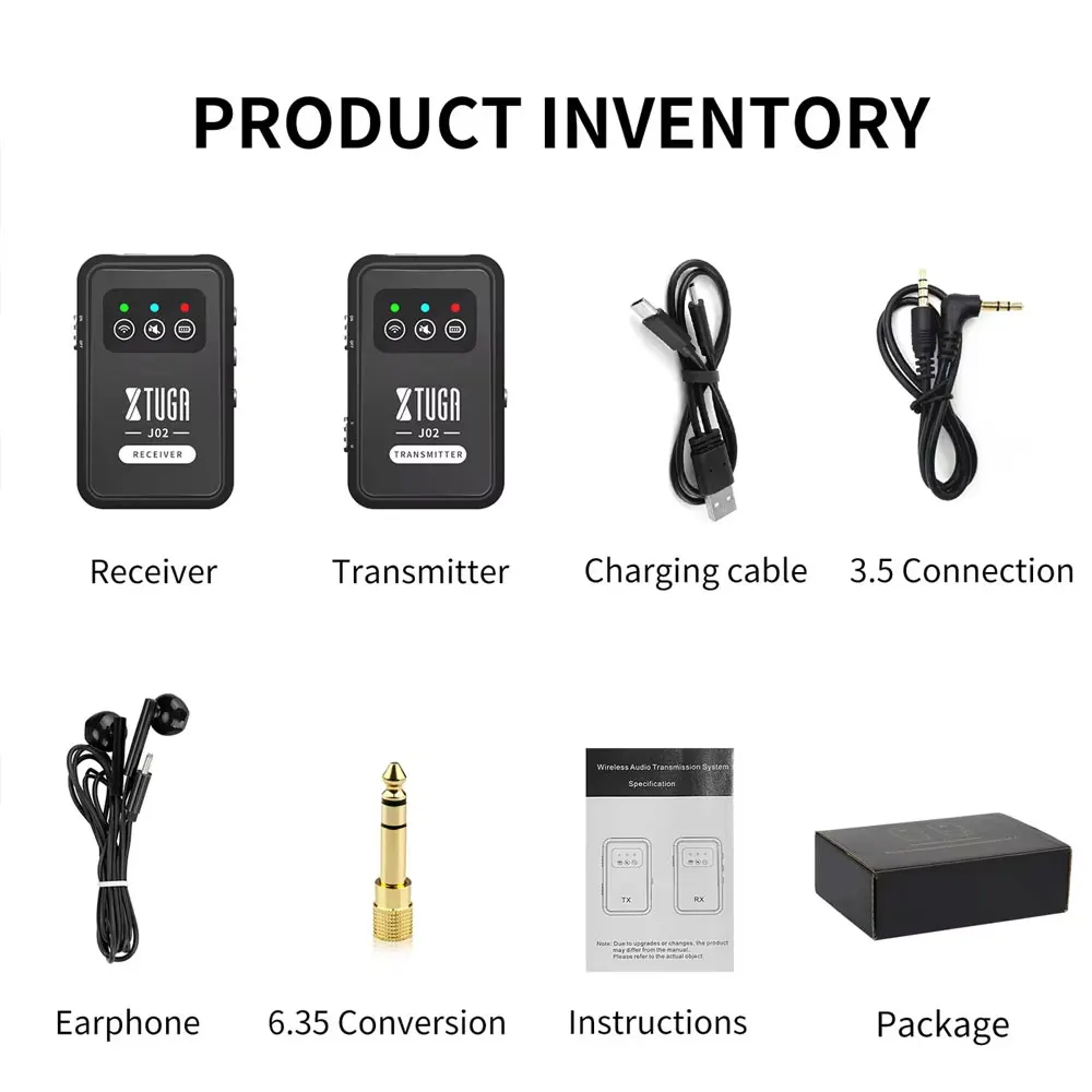 نظام مراقبة الجيب اللاسلكي الاحترافي XTUGA 2.4G لنظام مراقبة الجيب للحفلات الموسيقية ذات الأداء المباشر #2
