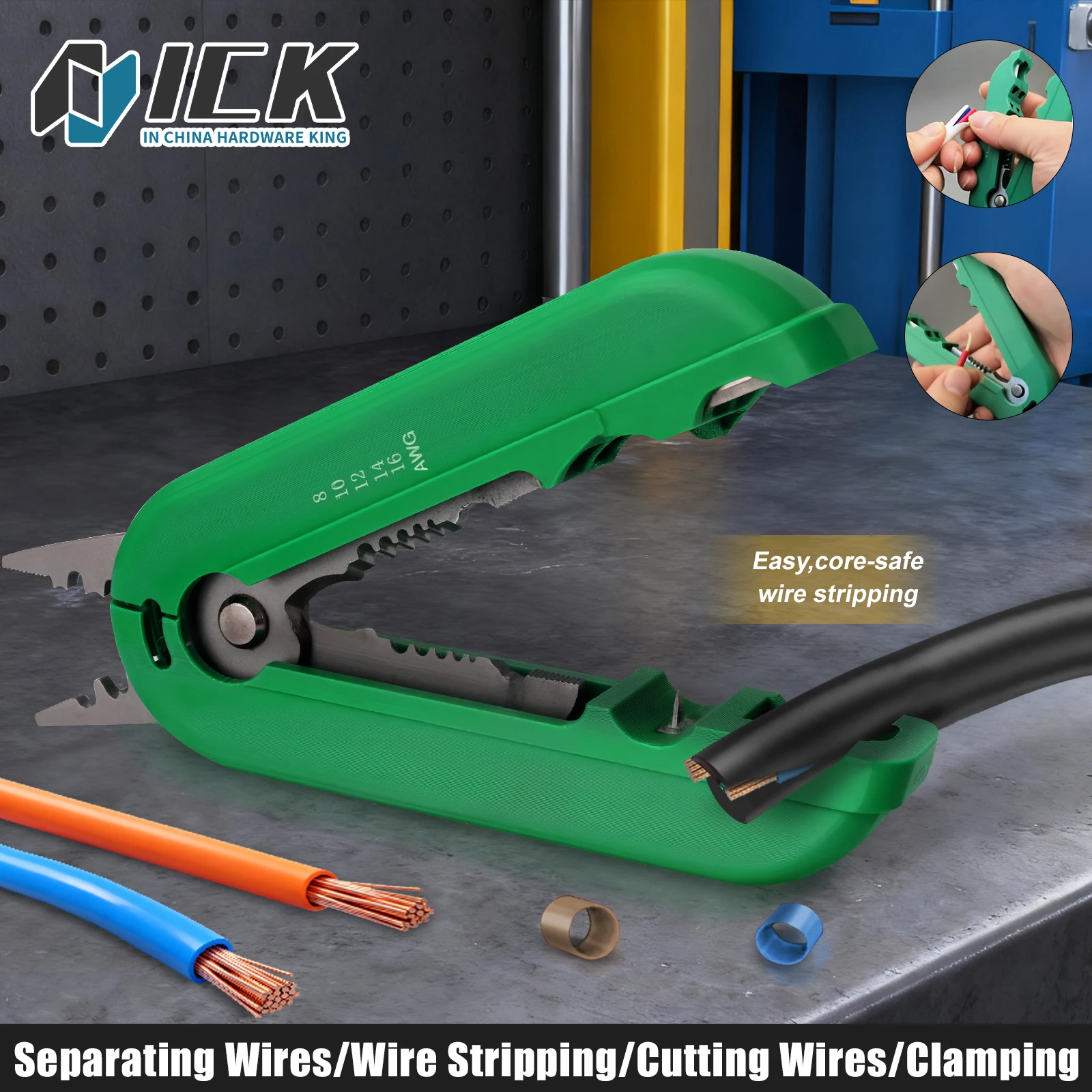 

Professional Multi Tool Wire Stripper Cutter Crimper with Cable Sheath Stripping for 8/10/12/14/16 AWG