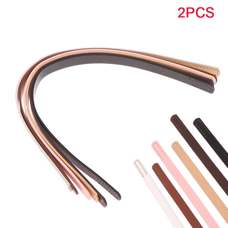 2Pcs Bag Belt Handbag Band Handle Strap Band Detachable PU Leather Handle Lady Shoulder Bag DIY Replacement Accessories