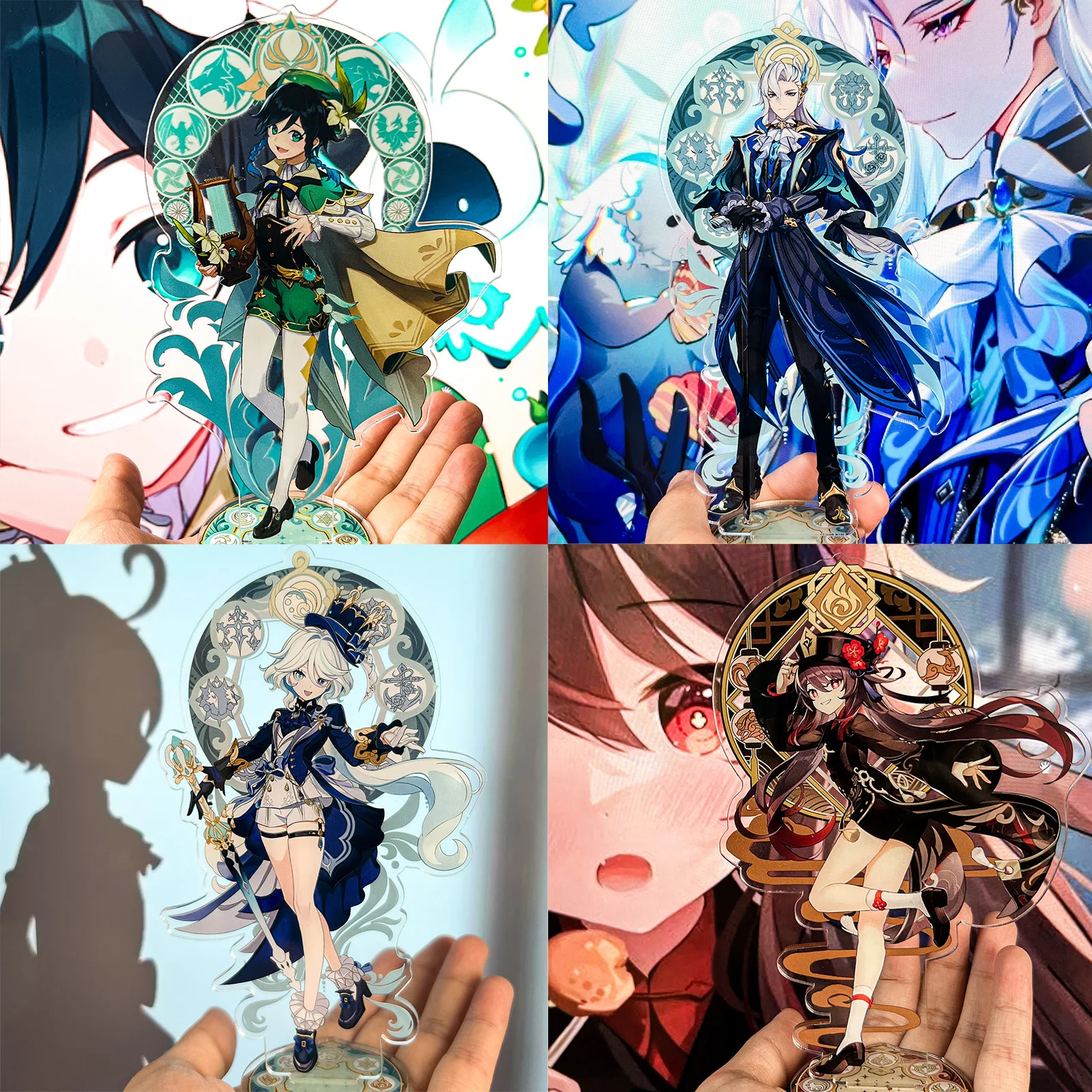 genshin-impacto-furina-skirk-andarilho-kamisato-ayaka-cosplay-anime-figura-acrilico-sinal-de-pe-decoracao-desktop-presente-natal