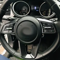 ABS Car Steering Wheel Buttons Protection Cover Trim Sticker For Kia Cerato Forte K3 2019 2020 2021 Car Accessories