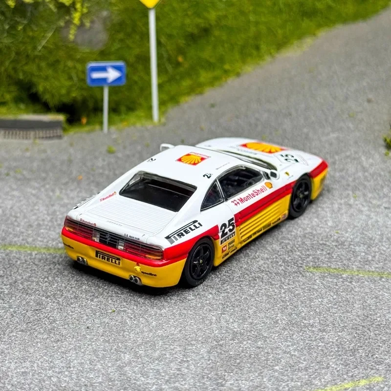 Tarmac Works 1/64 Ferrari 348 Challenge Italian GT 1994 Metalowy Model Auta Zabawka Odlewany Ciśnieniowo Prezent
