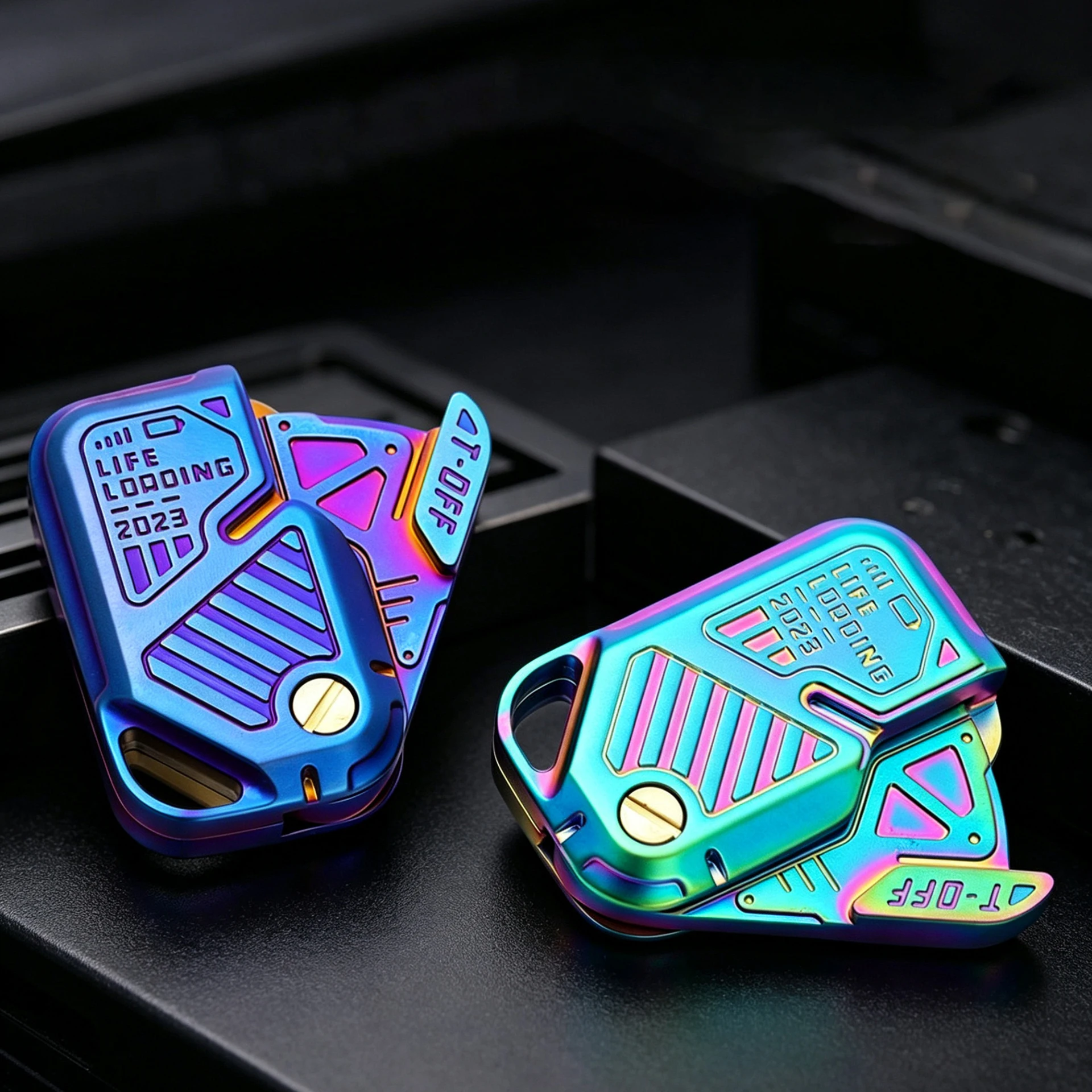 

EDC Metal Push Slider Fidget Mechanical Flip The Card Finger Spinner Stress Relief Toy Portable ADHD Anti-anxiety For Adult Gift