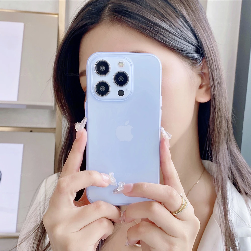 Ultra Thin 0.2MM Matte Liquid Silicone Case For iPhone 11 12 13 Mini 14 15 16 Pro Max Plus Soft TPU Phone Cover Anti-Fingerprint - náhled 6