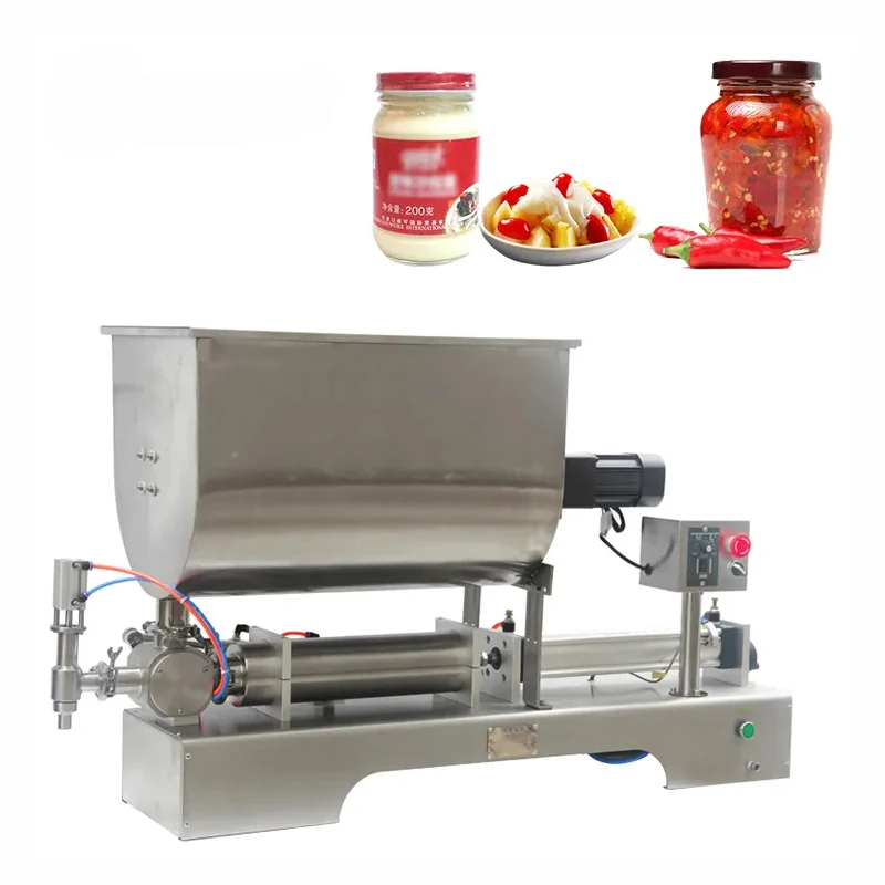 Production Direct Sales Commercial Professional Sauce Filling Machine U-Shaped Mixed Honey Salad Sauce Mixing And Packaging