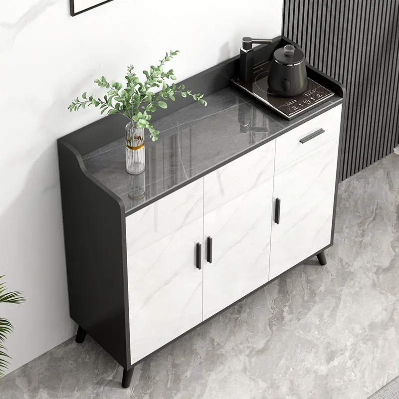 Slate side cabinet Modern simple locker Kitchen dining room Storage rack Multifunctional living room