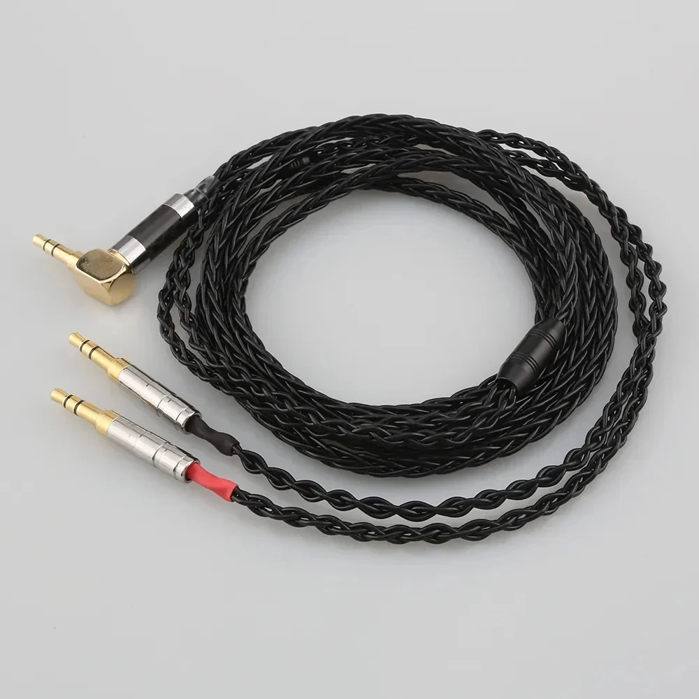 ปลั๊กมุม 8 Core หูฟังหูฟังสําหรับ Denon AH-D600 D7100 Hifiman Sundara Ananda HE1000se HE6se he400i he400se Arya