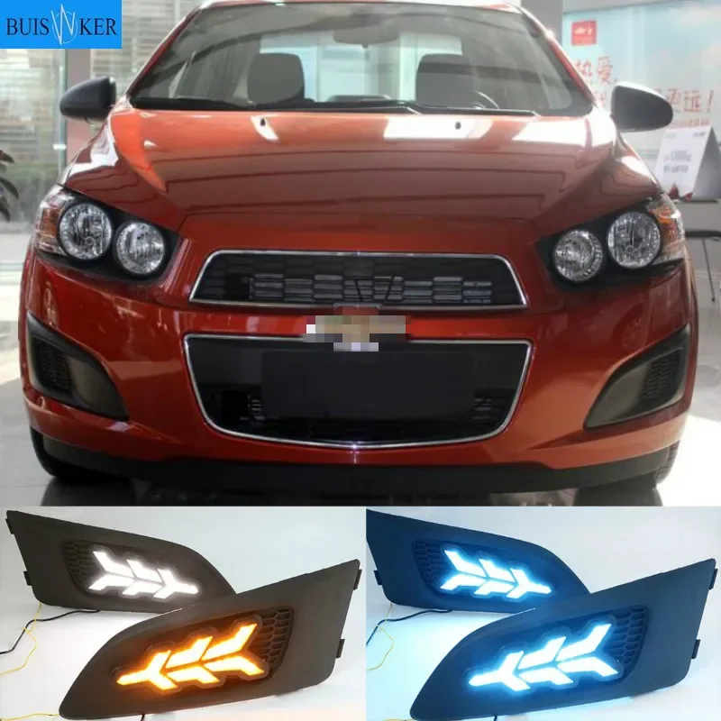 

1Pair Daylight lamp For Chevrolet Chevy AVEO Sonic 2011 2012 2013 LED DRL Daytime Running Lights