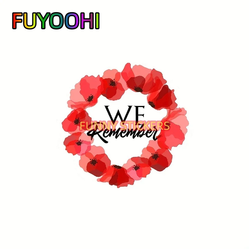 FUYOOHI We Remember Soldiers Respect And Gratitude Remembrance Vinyl Sticker For Car, Truck