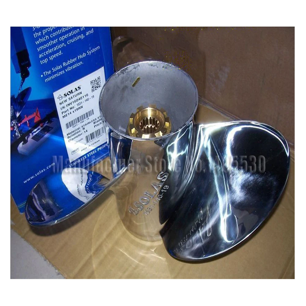 Outboard Stainless Steel Propeller Solas  For Mercury Honda 150-250hp Boat Engines Mode Number  Me14X19