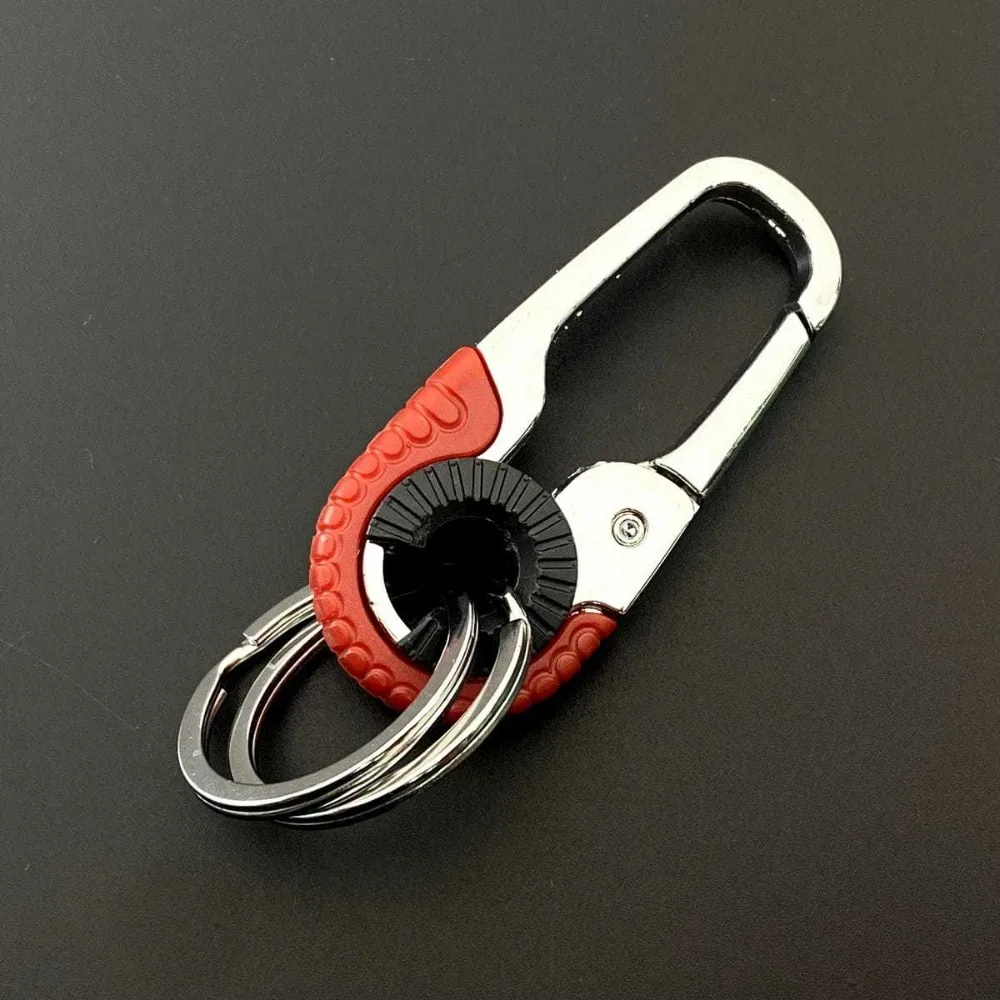 

Металлический брелок-карабин из нержавеющей стали для ключей, двойной, для ношения на поясе, для активного отдыха, альпинизма, креативный, персонализированный