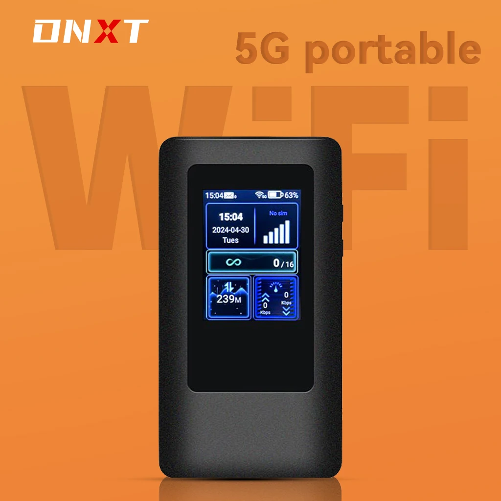 

DNXT M2A WIFI6 5G SIM-маршрутизатор MIFI-маршрутизатор двухдиапазонный WIFI 2,4 ГГц и 5 ГГц цветной экран