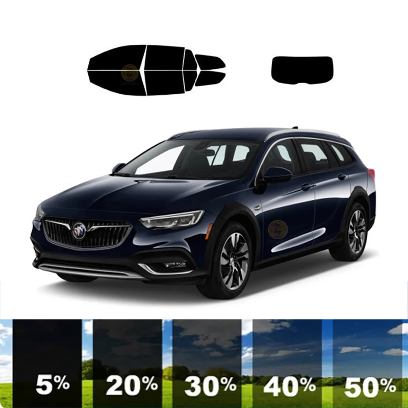 precut Removable Window Tint Film For Car 100% UVR 5%-70%VLT Heat Insulation Carbon ﻿For BUICK REGAL 4 DR WAGON 2018-2020