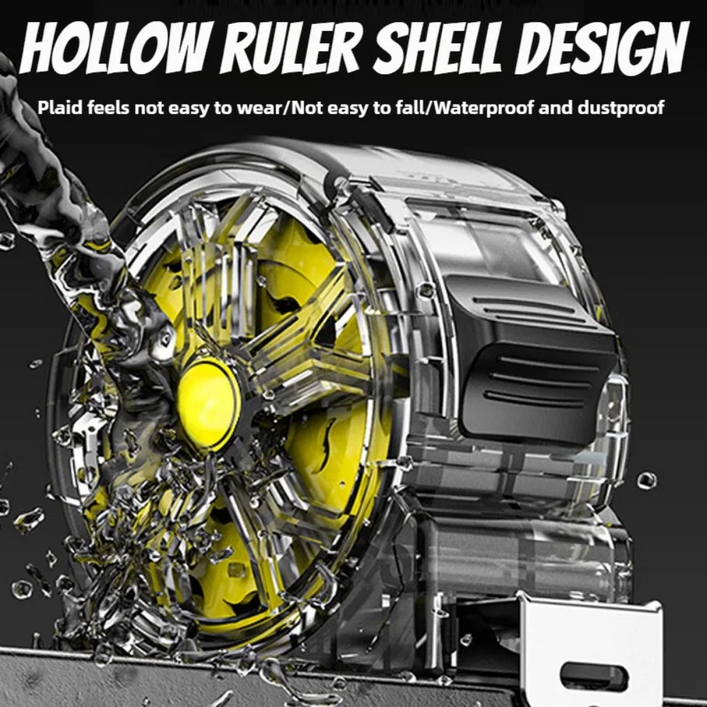 شريط قياس فولاذي عالي الدقة بطول 5 أمتار، تصميم مجوف شفاف، ليس من السهل الصدأ، أدوات قياس شريط فولاذي عالي الجودة #3