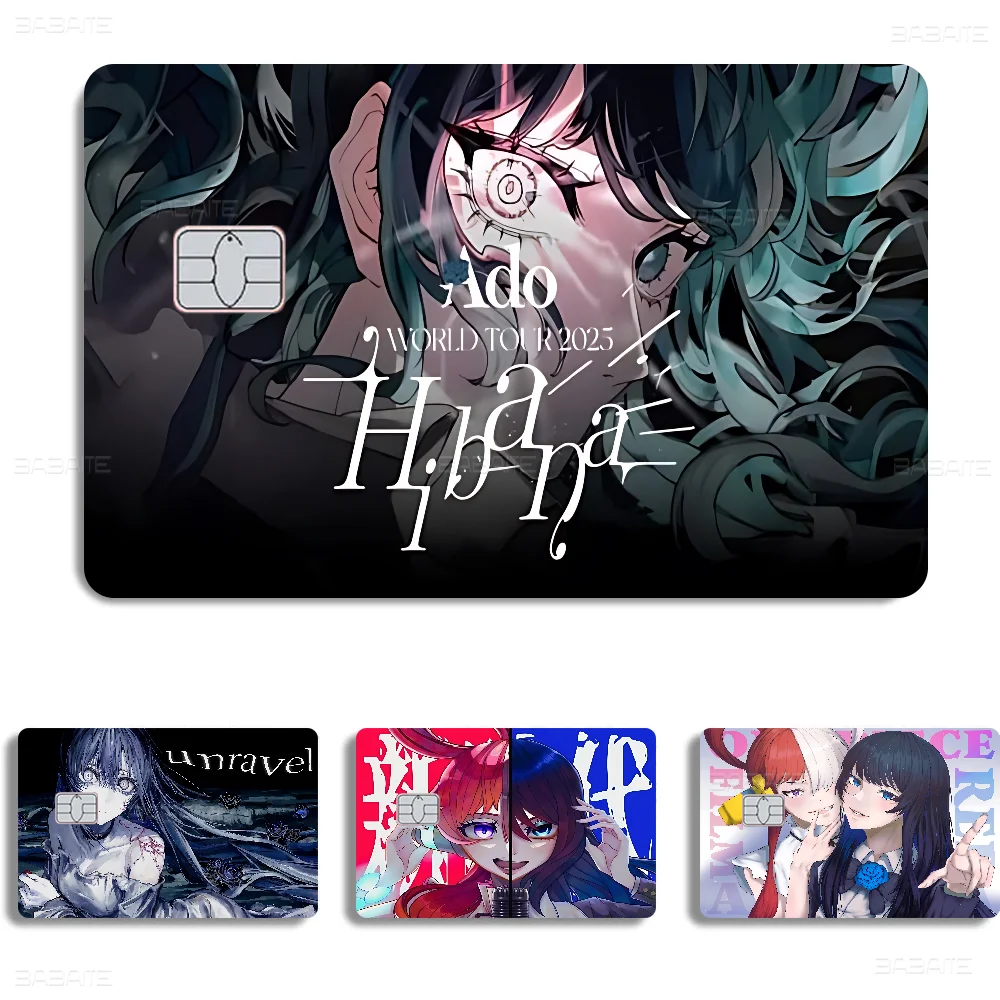 Ado Kyogen X Uta Anmie Sticker Film Skin Cover For Credit Card Debit Bank Card Front