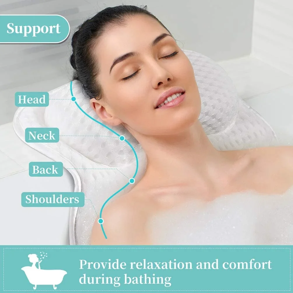 

Bath & Suction tub - Pillow Cups Accessories With 6 Air Cushion Mesh Breathable Non-slip Spa