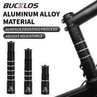BUCKLOS Bike Handlebar Stem Height Extender CNC Aluminum Alloy Bicycle Fork Extension Adapter MTB Handlebar Riser Road BMX Parts
