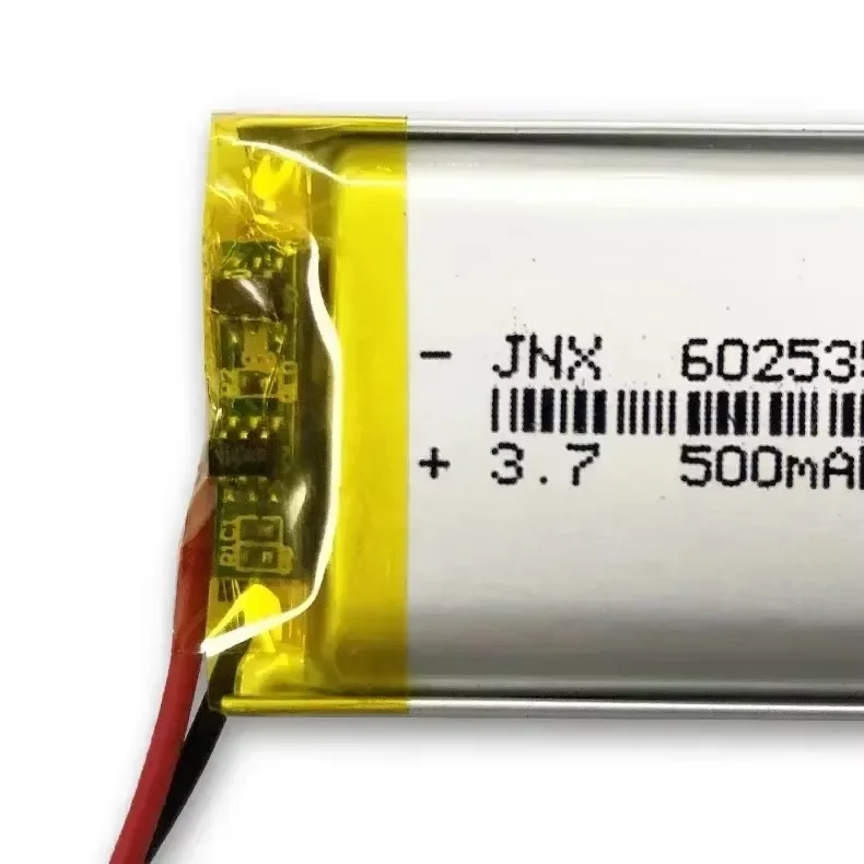 HighQuality Mini 602535 Li-Po Lithium Ion Polymer Battery3.7V 500mAh Rechargeable for DVD MP4 GPS Bluetooth Speaker Camera Watch