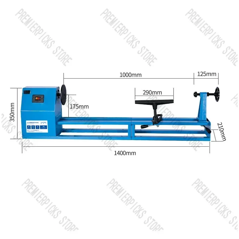 Torno para carpintería DIY, herramienta de torneado giratorio de madera multifunción de velocidad ajustable, Micro portabrocas