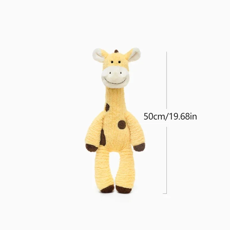 50cm 기린 잡기 부드러운 인형 봉제 장난감 귀여운 헝겊 인형 잠자는 베개 동행 어린이 생일 선물