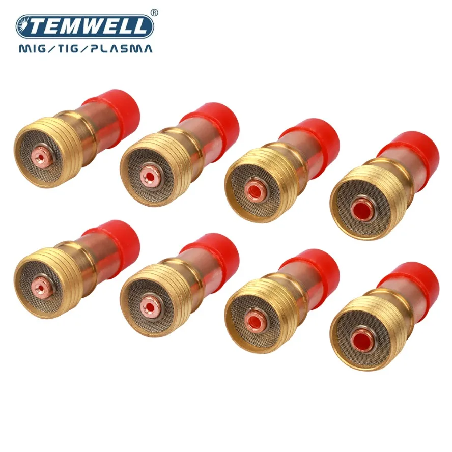 

2Pcs TIG Stubby Gas Lens Collet Body 17GL040 17GL116 17GL332 17GL18 1.0mm 1.6mm 2.4mm 3.2mm For TIG WP17/18/26 Welding Torch