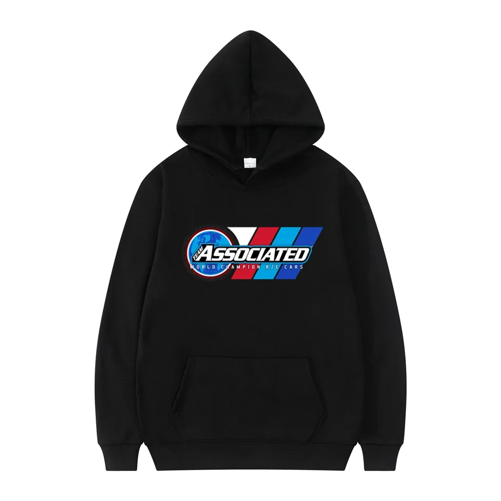 Team Associated Hoodie Unisex RC Car Radio Controlled World Champion Racing On Road Retro Trendy Oversized Sport Sweatshirts