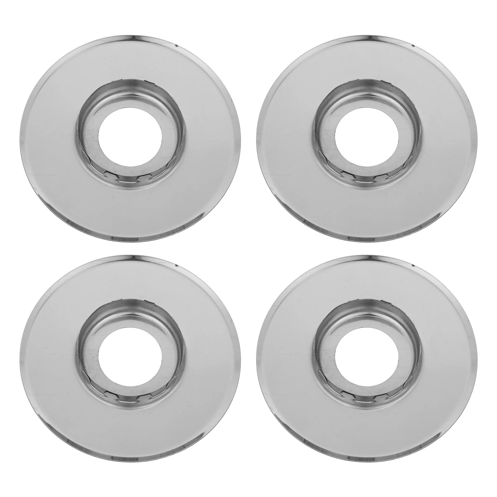 

4Pcs Fire Sprinkler Escutcheon Recessed Cover Plate Silver Easy Installation Ceiling Sprinkler Head Trim Skirt for Residential